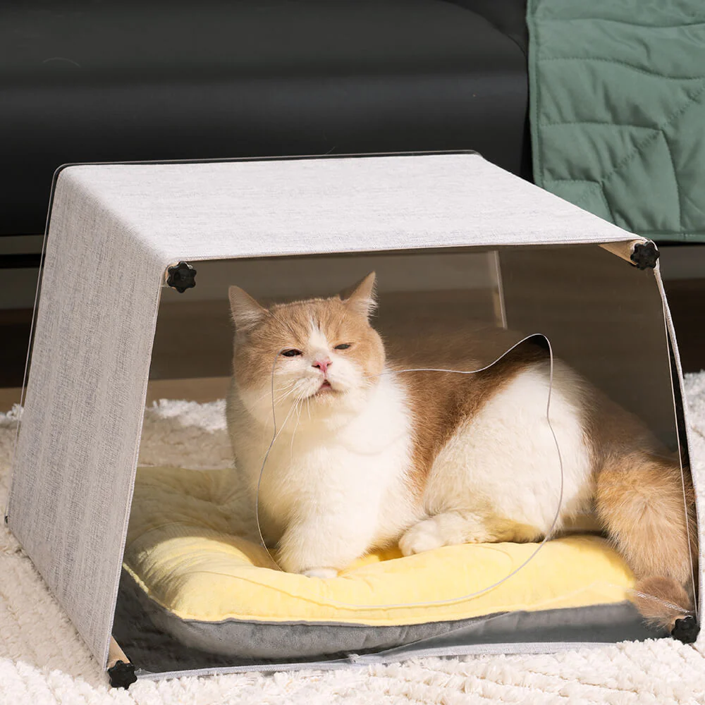 Acrylic Indoor Simple Solid Wood Structure Cat House - Image 8