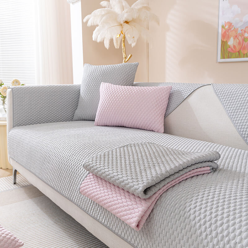 Anti-scratch Furniture Protector Washable Cooling Couch Cover - Image 12