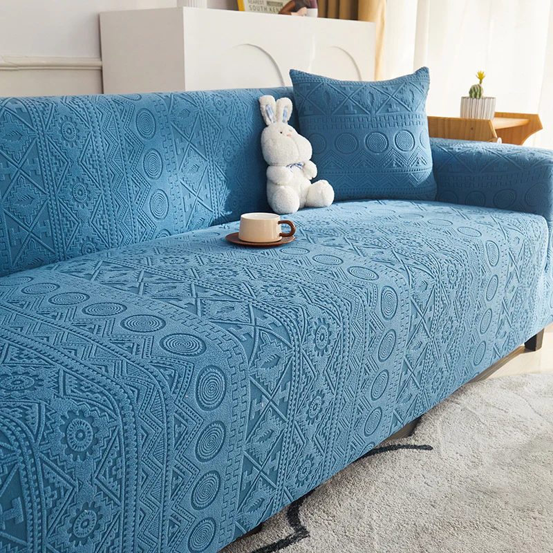 Bohemian Jacquard Stretch Full-Cover Anti-Slip Couch Cover With Pillowcase - Image 14