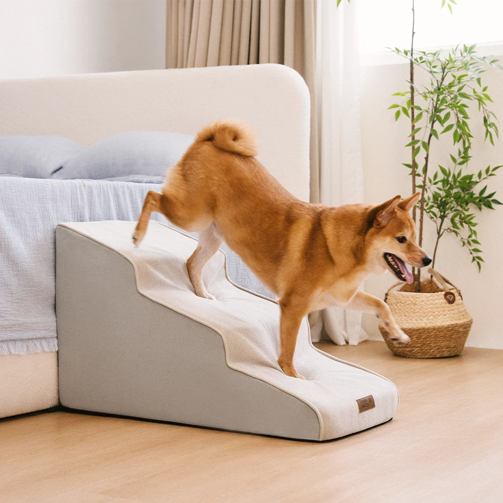 Chenille Extra Wide Non-Slip Removable Sponge Pet Stairs - SafeRamp - Image 11