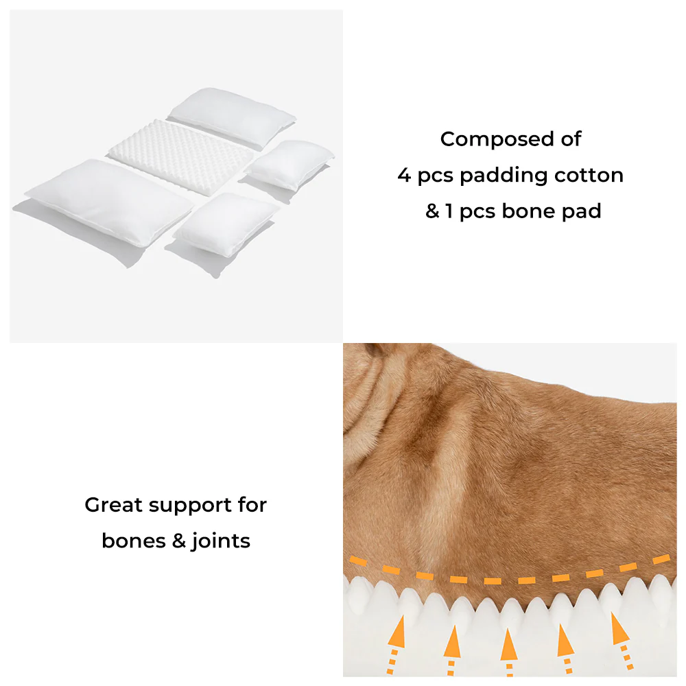 Trendy Striped Faux Lambswool Double Layer Dog & Cat Sofa Bed - Image 9