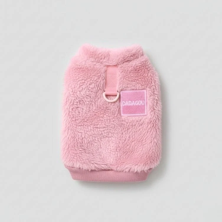 Comfortable and Stylish Fuzzy Dog Vest - Perfect for Winter Walks - Image 8