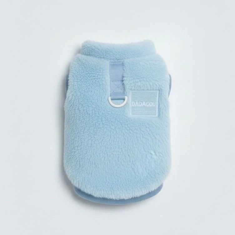Comfortable and Stylish Fuzzy Dog Vest - Perfect for Winter Walks - Image 9