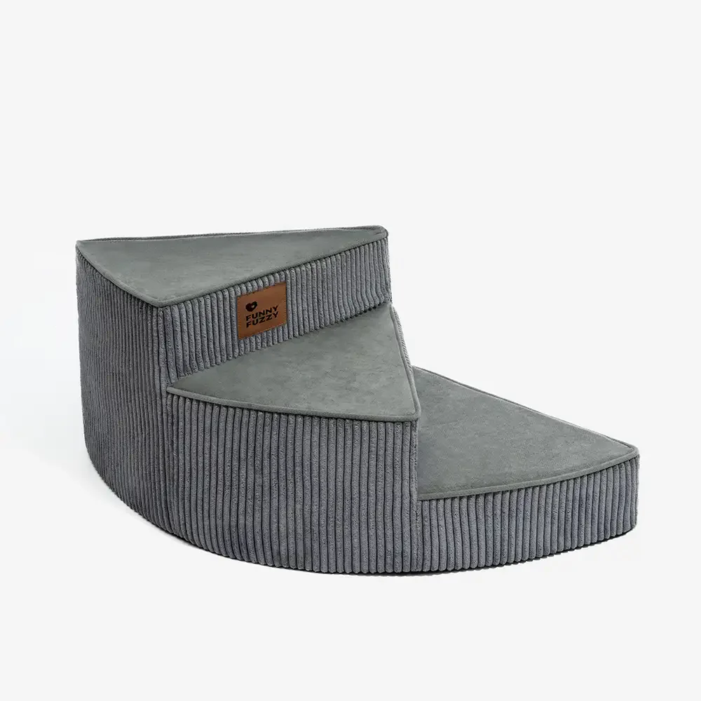 Cozy Corduroy Joint-Friendly Removable Spiral Pet Stairs - CreamyStep - Image 10
