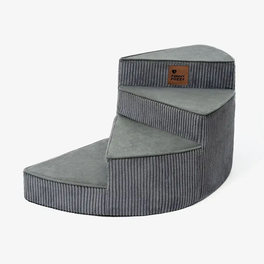 Cozy Corduroy Joint-Friendly Removable Spiral Pet Stairs - CreamyStep - Image 15