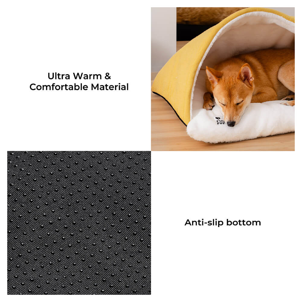 Extremely Soft Fuzzy Puppy Sleeping Bag Dog Bed - Image 4