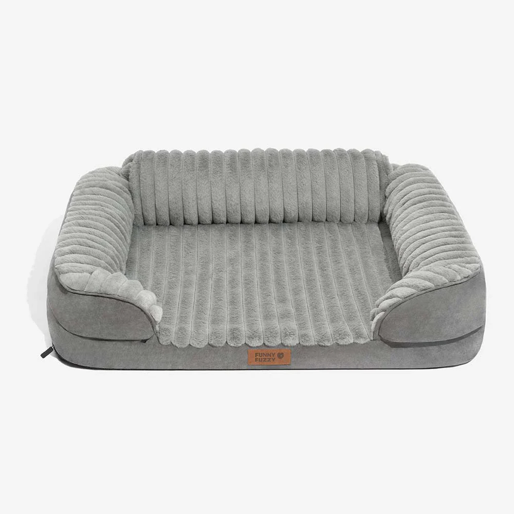 Fluffy Plush Orthopedic Washable Bolster Dog Bed - ComfyPaws - Image 10