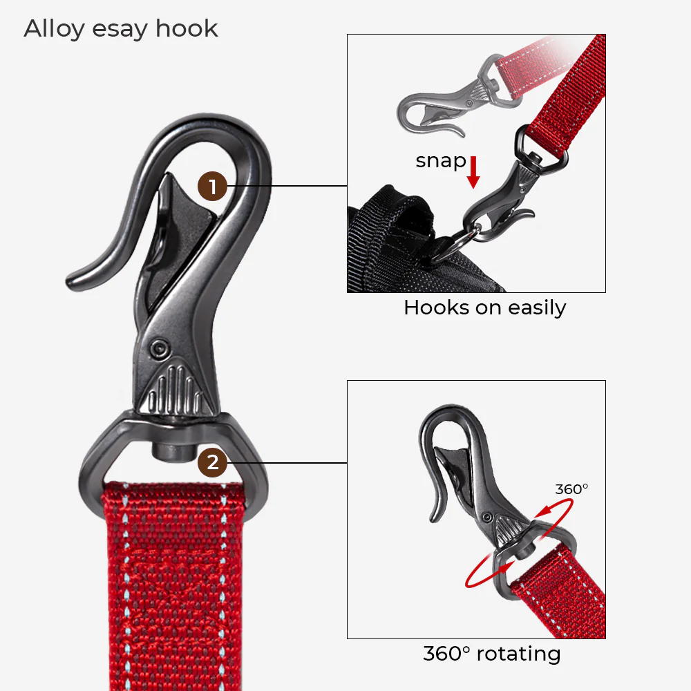 Multifunction Hands Free Dog Leash With Safety Seat Belt - Image 4