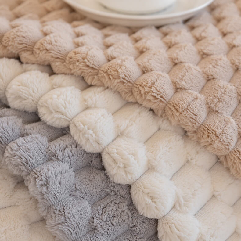 Honeycomb Plush Thickened Non-slip Couch Cover - Image 5