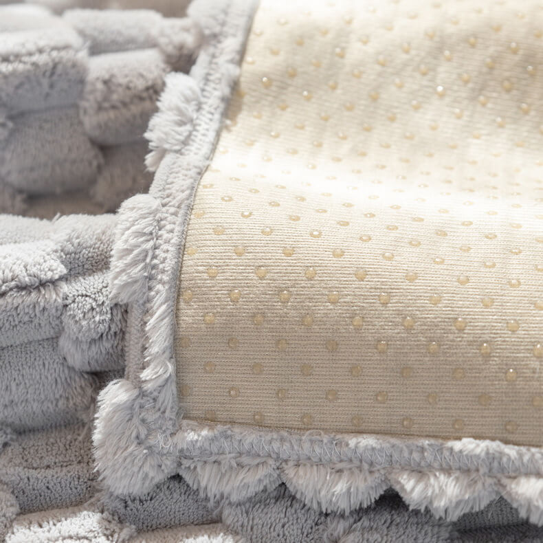 Honeycomb Plush Thickened Non-slip Couch Cover - Image 6