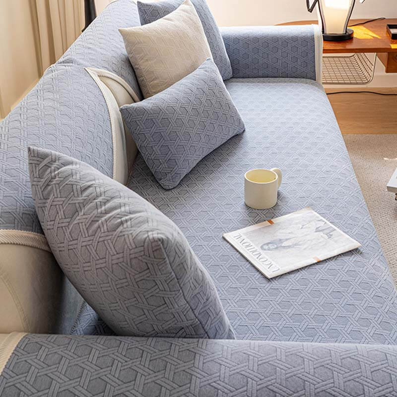 Jacquard Chenille Fabric Water-resistant & Oil-proof Couch Cover - Image 11