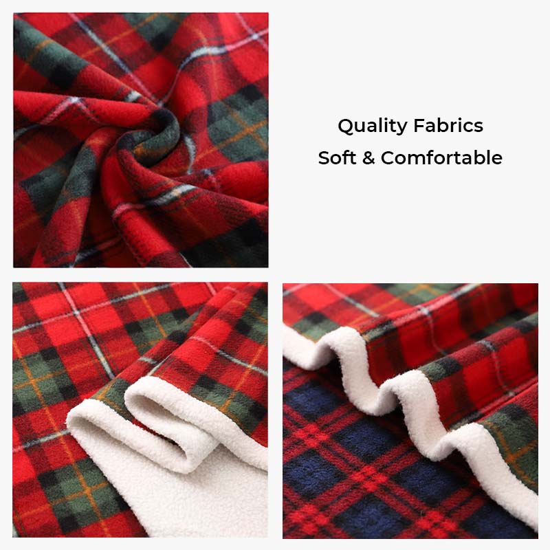 Large Plaid Dog Blanket - Image 7