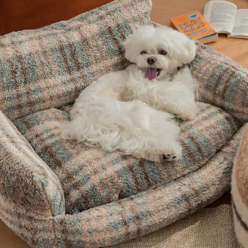 Lazy Holiday Plush Cozy Dog & Cat Sofa Bed - Image 13