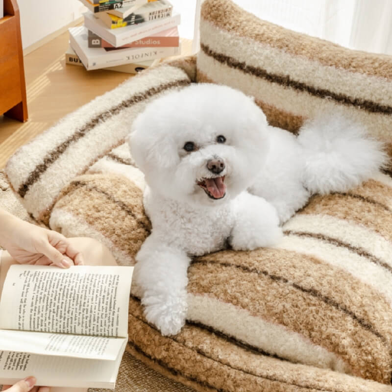 Lazy Holiday Plush Cozy Dog & Cat Sofa Bed - Image 4