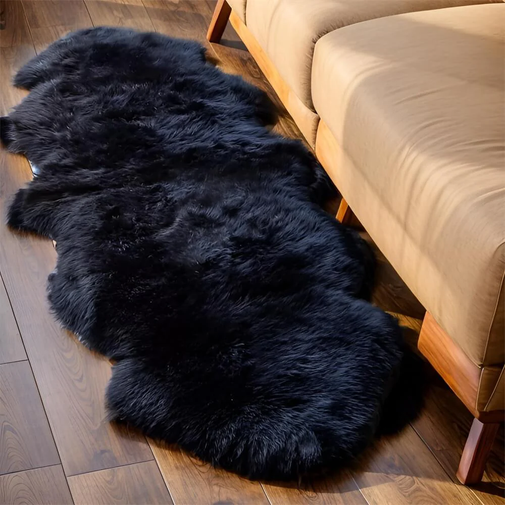 Long Plush Soft Irregular Cashmere Rug – Cozy Comfort for Your Home - Image 5