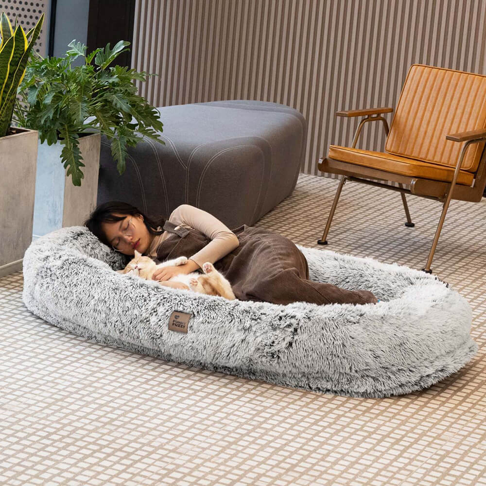 Luxury Super Large Sleep Deeper Oval Bed Human Dog Bed - Image 3