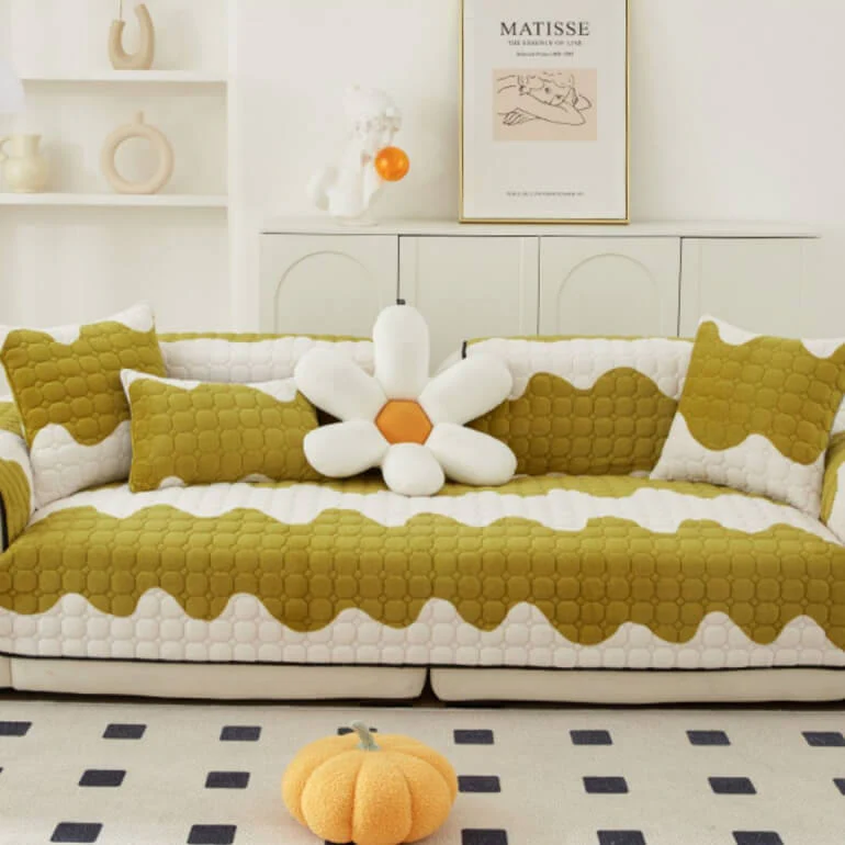 Milk Velvet Sofa Cover Furniture Non-slip Protection Couch Cover - Image 8