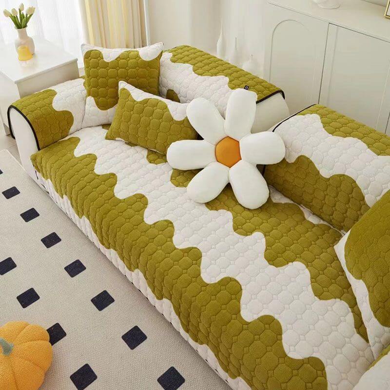 Milk Velvet Sofa Cover Furniture Non-slip Protection Couch Cover - Image 9