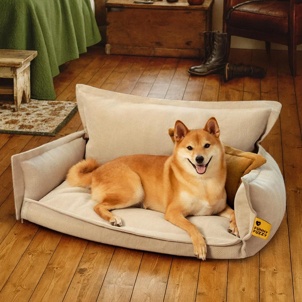Orthopedic All-season Dual-layer Removable Dog Bed - Retro - Image 13