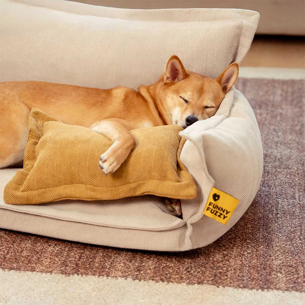 Orthopedic All-season Dual-layer Removable Dog Bed - Retro - Image 4