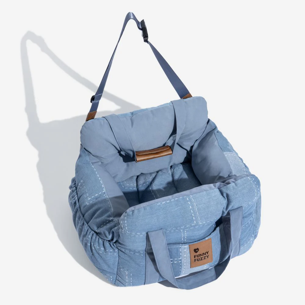 Portable Leisure Outing Pet Bolster Large Dog Car Seat Bed - Image 10