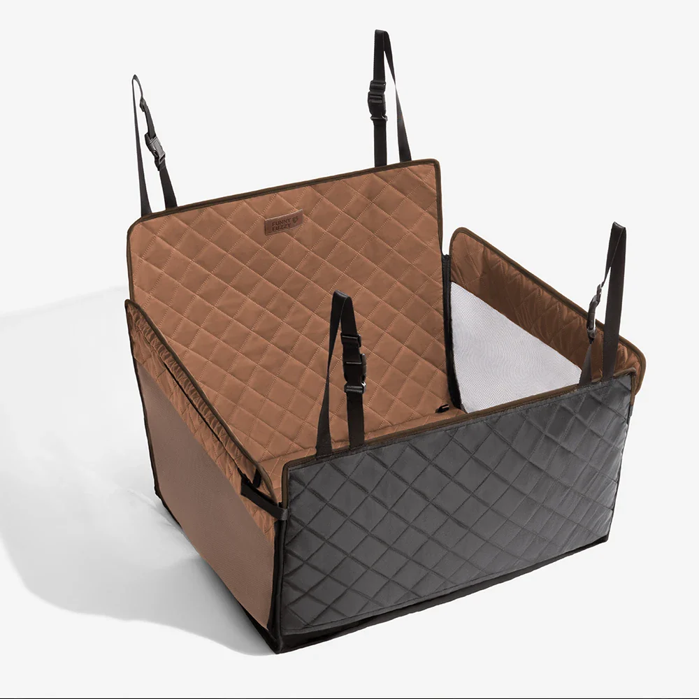 Premium Faux Leather Water-repellent Hammock Dog Car Seat Cover - RideProtector - Image 11