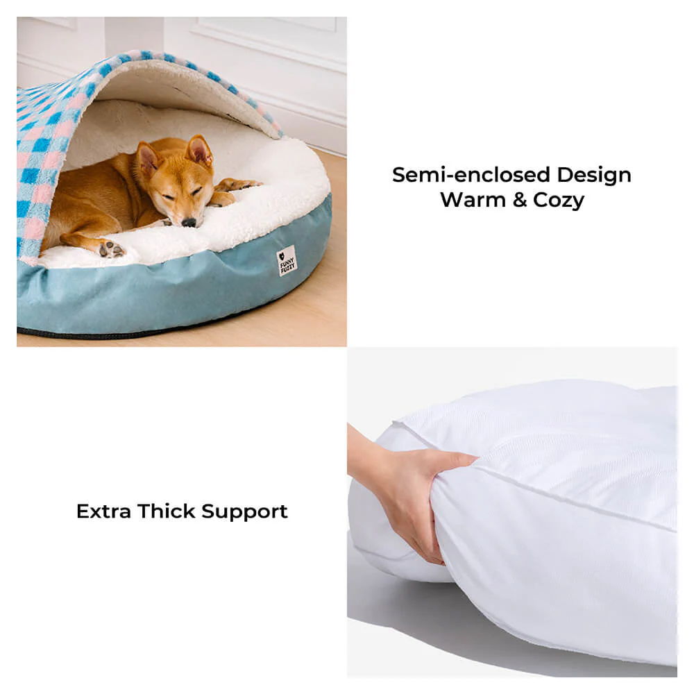 Round Canopy Dream Hideaway Dog Bed Pet Nest Bed - Image 4