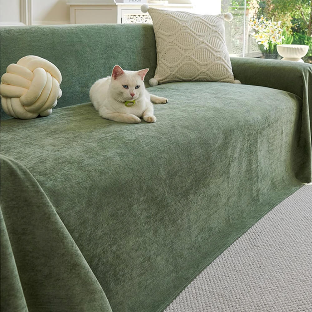 Soft and Waterproof Scratch-Resistant Non-Linting Throw Couch Cover - Image 8
