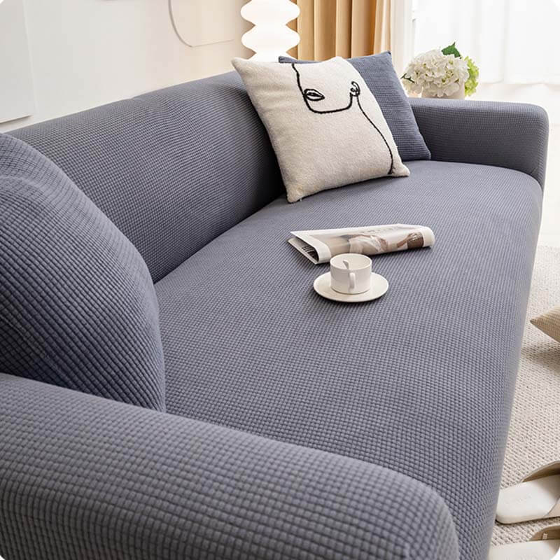 Soft Fleece Full-wrapped Furniture Protector Couch Cover - Image 7