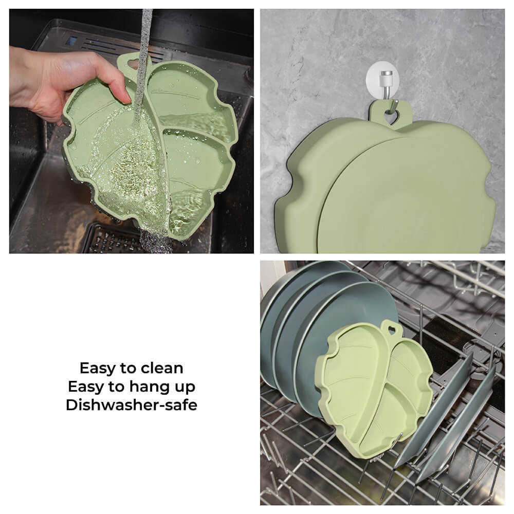 Suction Cup Pet Bowl - Leaf - Image 8