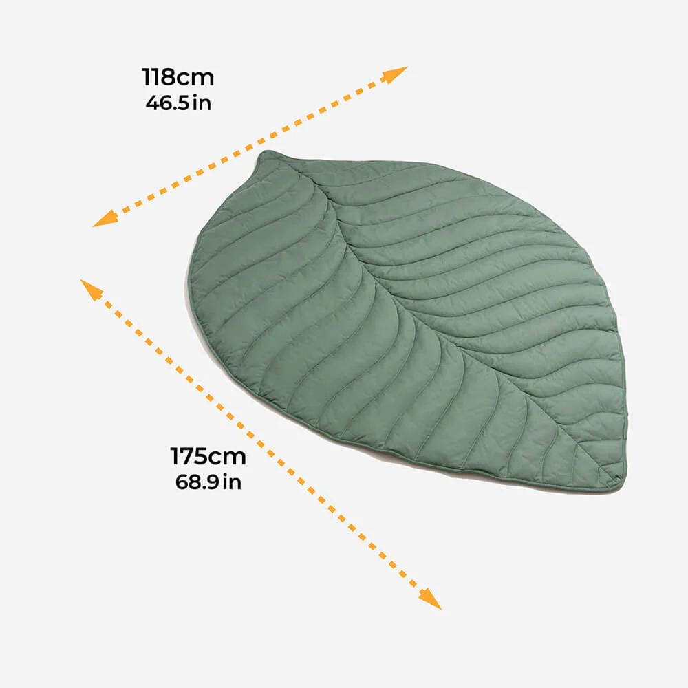 Super Large Leaf Shape Human Mat Dog Blanket - Image 14
