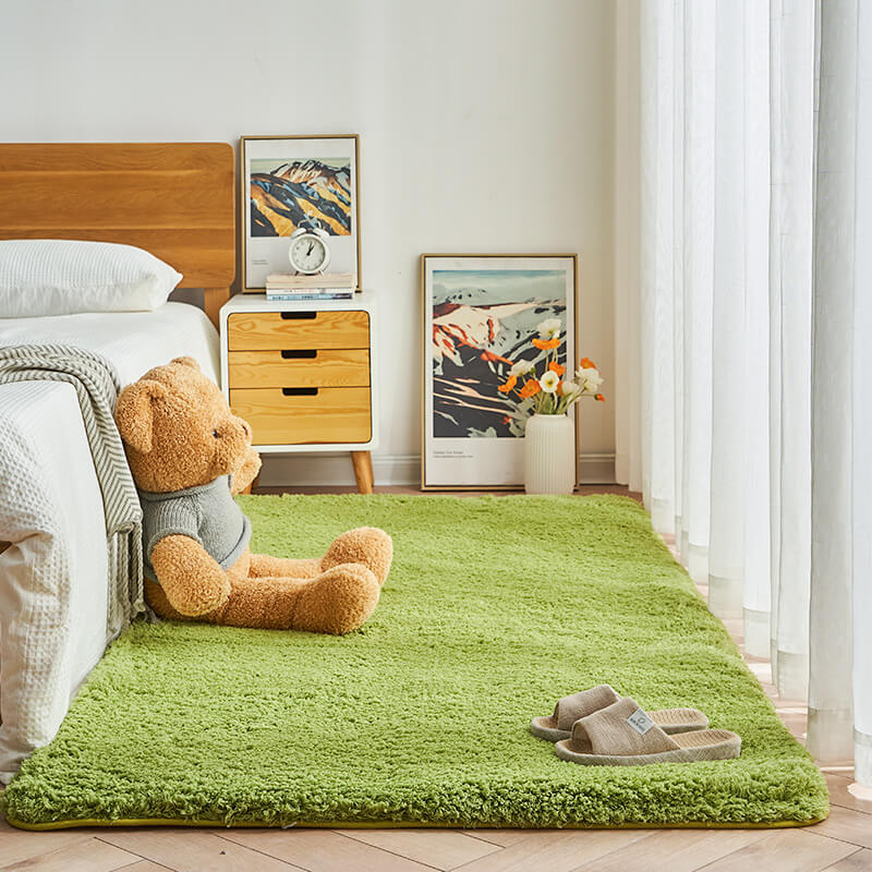 Thick Plush Bedroom Bedside Carpet - Extra Soft and Cozy Rug - Image 5