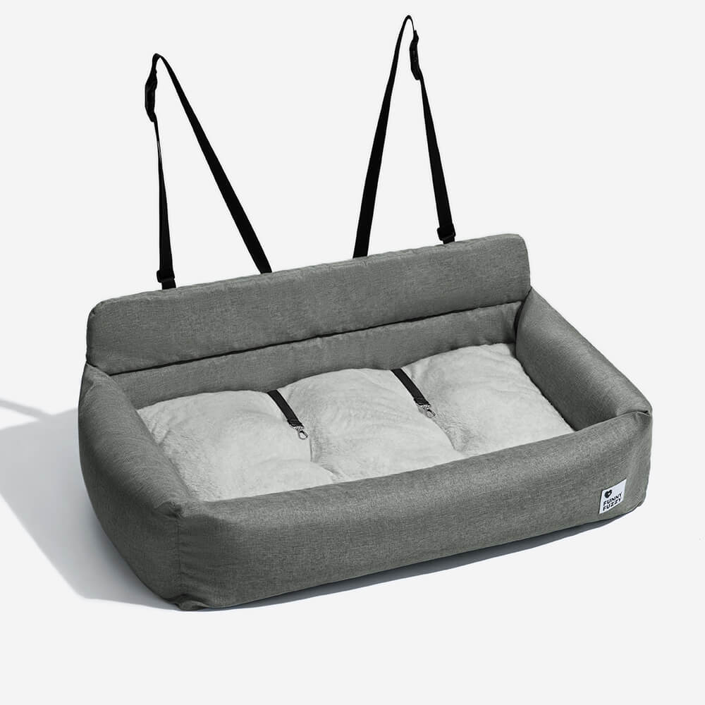 Travel Bolster Full Durable Washable Dog Car Back Seat Bed - Image 13
