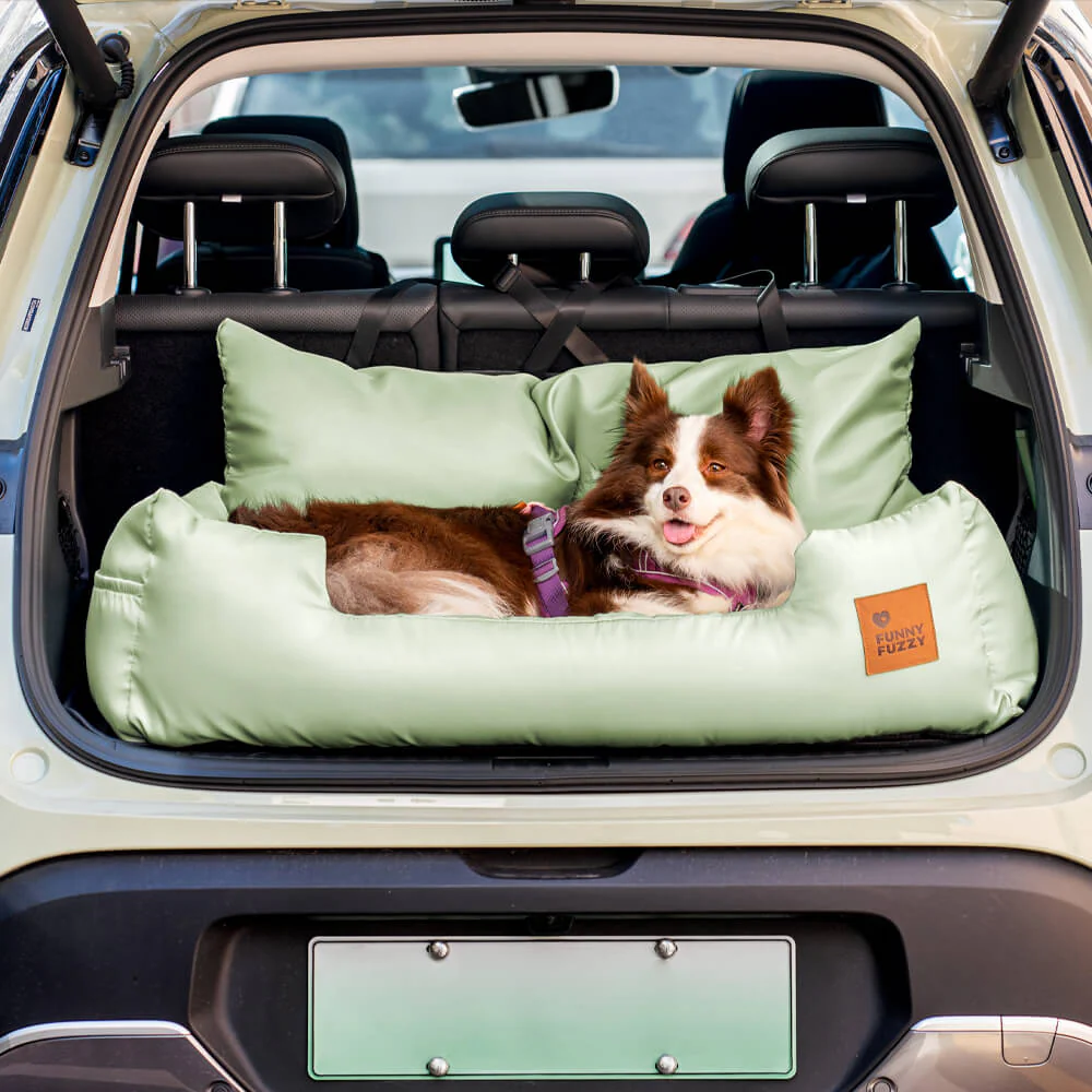 Travel Bolster Safety Medium Large Dog Car Back Seat Bed - Image 41