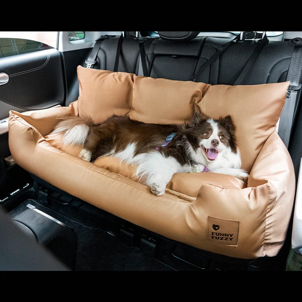 Travel Bolster Safety Waterproof Medium Large Dog Car Back Seat Bed - Image 16