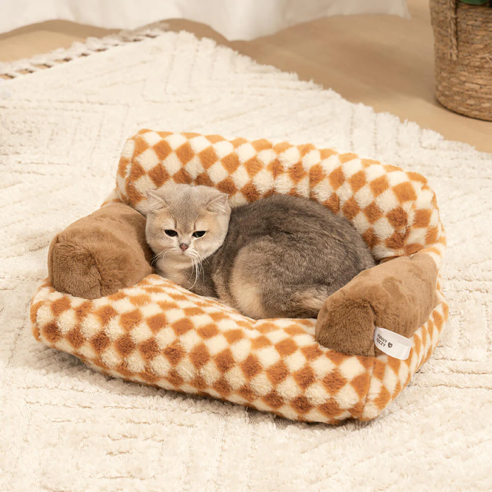 Vintage Leisure Diamond Cat Sofa Bed - Image 6