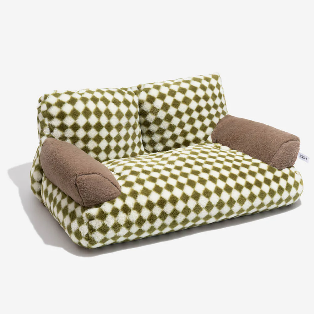 Vintage Leisure Diamond Dog & Cat Sofa Bed - Image 7