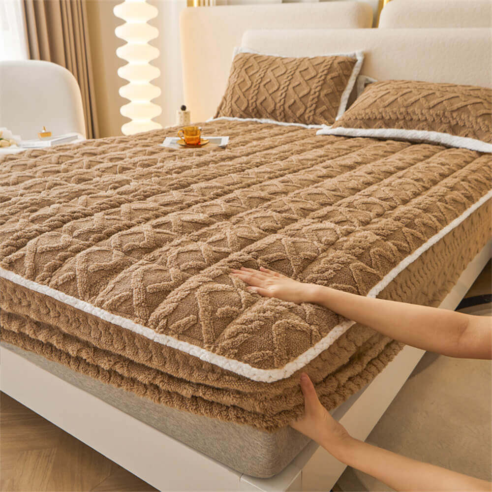 Washable Fluffy Fitted Sheet Mattress Cover - Image 7
