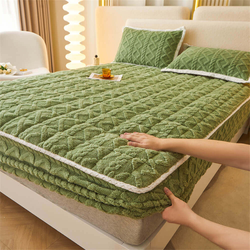Washable Fluffy Fitted Sheet Mattress Cover - Image 8