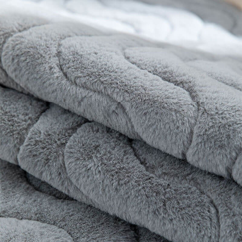 Wave Pattern Soft Plush Non-slip Couch Cover - Image 6